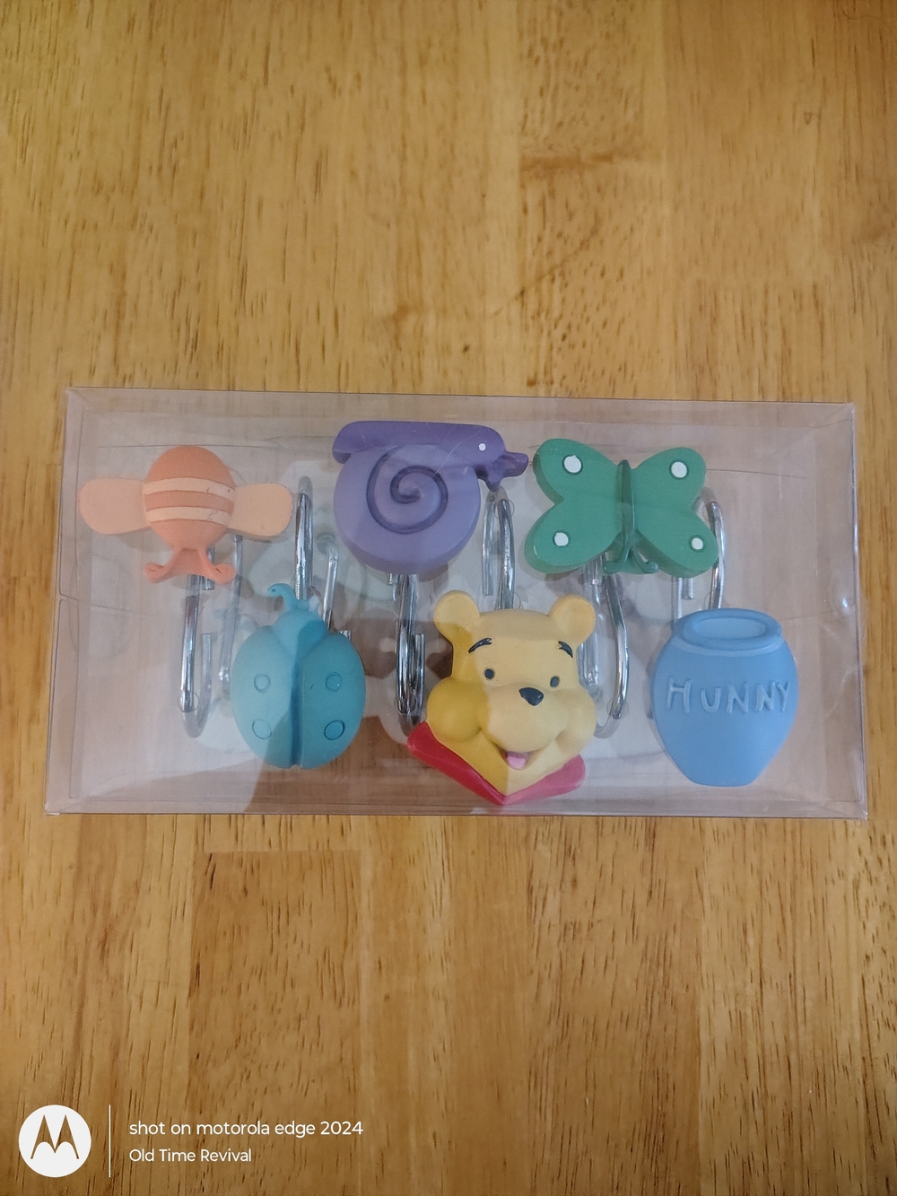 Disney Winnie The Pooh Shower Curtain Hooks Vintage Garden Set Of 12 Hangers
